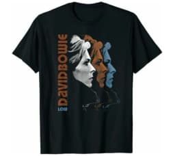 David Bowie low-rise unisex T-shirt, fun black retro T-shirt, pure cotton couple's summer street style shirt graphic t shirts