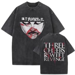 Washed Vintage My Chemical Romance Merch T Shirt The Black Parade 2026 Tour T-shirt Men Women Retro Punk Emo Rock Band T-shirts