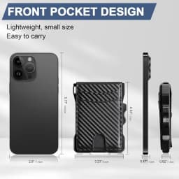 Normcore/Minimalist Style Coin Purses: RFID Blocking Leather Aluminum Money Card Holder Wallet for Secure Storage of Your Cards