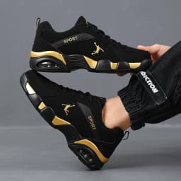 Men's Road Running Shoes, Lace-Up Closure, Suitable for All Seasons, Low-Top Trendy Versatile Hiking Shoes, Tennis Casual Walking Fitness Hiking Shoes - the Perfect Sports Shoe for Outdoor Adventures, Ideal for Sports Enthusiasts, Available in Three Colors