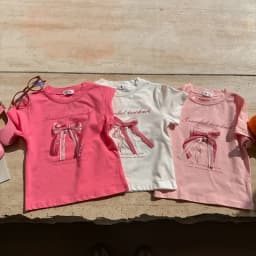 Girls Thin Clothing For Princess Kids Summer Short Sleeve T-Shirts Bowknot