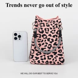 1 Piece of Vintage Leopard Print Knitted Handbag, with Snap Closure, Large Capacity for Holding Mobile Phones, Books, Water Bottles, Cosmetics, Suitable for Women for Shopping, Photography, Travel, Vacation, and Commuting, with Detachable Ring Buckle and Sturdy Multicolor Rope Handle