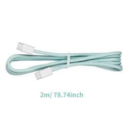 6pcs 2M/6Ft 60W USB C to USB C Weave Charging Cable USB C Cable for Iphone 15 Pro Max PD Fast Charge USB C Data Cord
