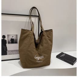 Leopard Print Reversible Canvas Tote Bag Women Large Capacity Casual College Style Shoulder Handbag for Daily Commute