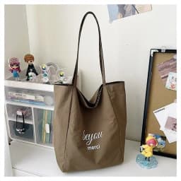 Leopard Print Reversible Canvas Tote Bag Women Large Capacity Casual College Style Shoulder Handbag for Daily Commute