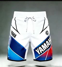 2026 Summer New Yamaha White Flame Fashion Sports Outdoor Fitness Shorts, Men Women Casual Motorcycle Riding Shorts