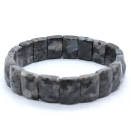 Natural Healing Crystal Square Faceted Stone Bracelets For Women Amethyst Punk Gothic Retro Rectangle Stretch Bangle Men Jewelry
