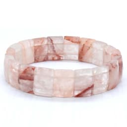 Natural Healing Crystal Square Faceted Stone Bracelets For Women Amethyst Punk Gothic Retro Rectangle Stretch Bangle Men Jewelry