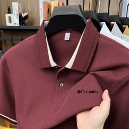 100% Cotton Exquisite Designer Men's Simple Letter Embroidered Versatile Polo Shirt Summer Lightweight Cool Breathable Short Top