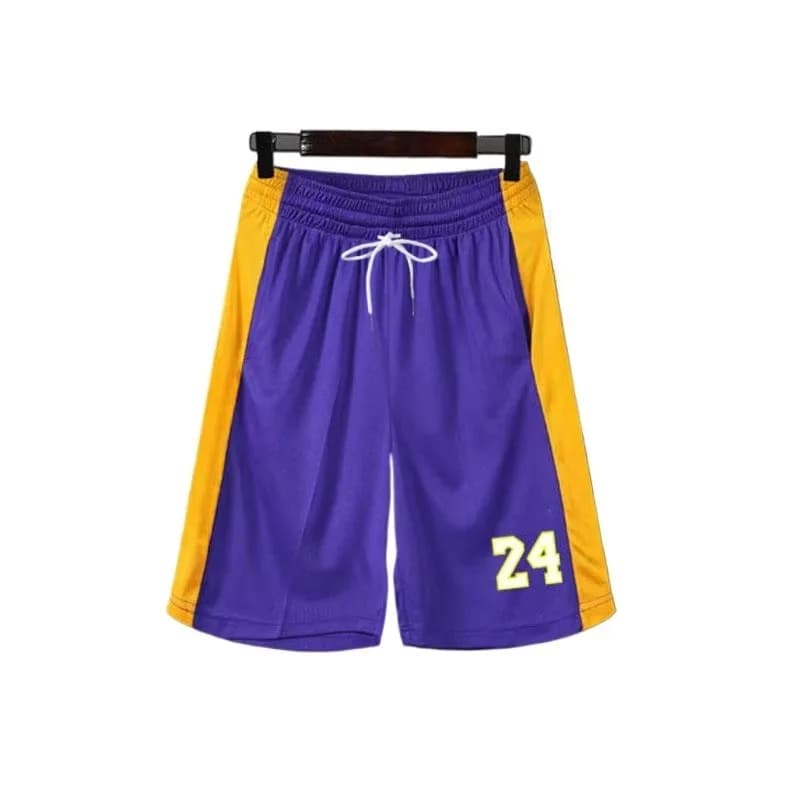 MANBA Basketball Shorts, Sports Shorts, Men's Fitness Running Training Pants, Loose Quick Drying Knee High Five Quarter Pants