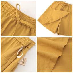SummerWomen'sQuick-DryingLightweightskort With PocketsFront SlitCargo Pants High WaistKnee Length Shorts Athletic Casual Pants