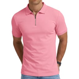 Summer Mens Short Sleeve T-shirts Casual Football Jersey Zip Shirts for Men Lightweight Luxury Polo Shirts for Work Athletic Gym