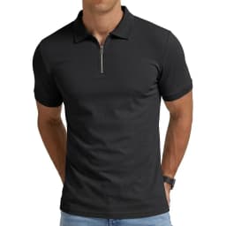 Summer Mens Short Sleeve T-shirts Casual Football Jersey Zip Shirts for Men Lightweight Luxury Polo Shirts for Work Athletic Gym
