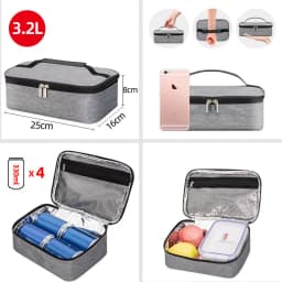 Portable Thermal Insulated Small Mini Cooler Lunch Bag for Kids School Food Containers Reusable Snack Bag Storage Home