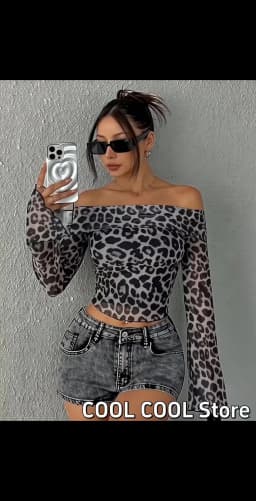 Sexy Women T-shirt Autumn New Streetwear Fashion Long Sleeves O-Neck T-shirt Leopard Off Shoulder Female Versatile Knitted Tees