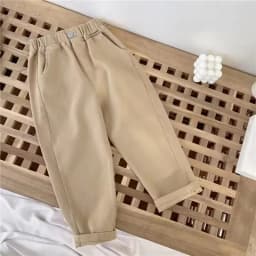 New Spring Autumn Fashion Boys Pants Loose And Comfortable Design Sport Overalls Cargo Trousers For 2-10 Years Old Kids