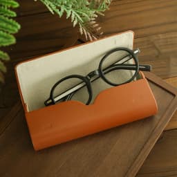 Customized Name Initials Glasses Box Vintage Protective Waterproof Travel Glasses Case Leather Woman Man Sunglasses Storage Box