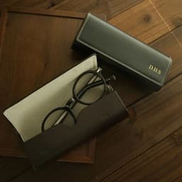 Customized Name Initials Glasses Box Vintage Protective Waterproof Travel Glasses Case Leather Woman Man Sunglasses Storage Box
