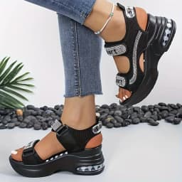 Summer New Fashion Outdoor Sports Universal Magic Tape Thick Bottom Women's Sandals