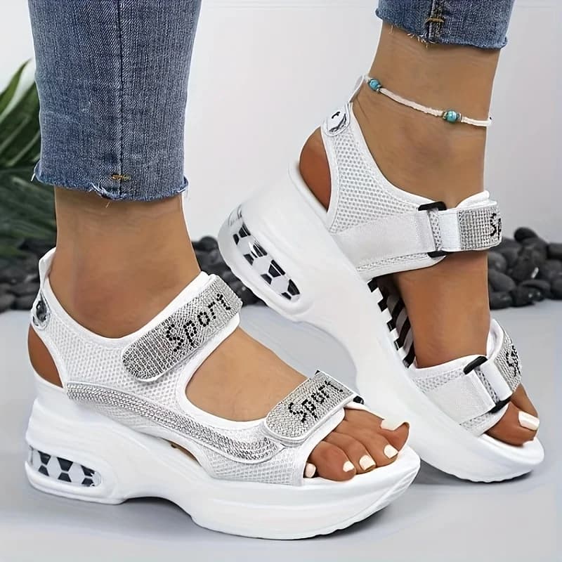 Summer New Fashion Outdoor Sports Universal Magic Tape Thick Bottom Women's Sandals
