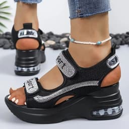 Summer New Fashion Outdoor Sports Universal Magic Tape Thick Bottom Women's Sandals