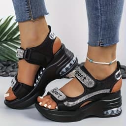 Summer New Fashion Outdoor Sports Universal Magic Tape Thick Bottom Women's Sandals