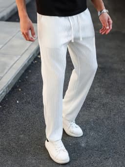 Men's Solid Color Pocket Stripe texture design Straight-Leg Casual Trousers, Business Formal Style, Fall,Fashionable and simple