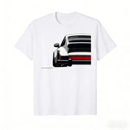 2026 New Legendary Racing Sports Car Iconic Racing Car Silhouette Print T-shirt Short Sleeve Men's and Women's T-shirt Men's Top