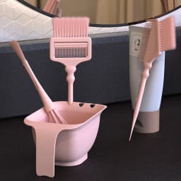 5PCS Hair Dye Set with Brush Tinting Rod Professional Large Capacity Toning Container Hair Coloring Salon DIY Hairdressing Tools