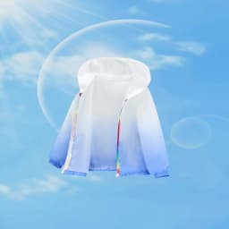 Foreign Trade New Summer Style Girls' Lightweight Gradient Fashion Anti Wrinkle Skin Clothing Children's
