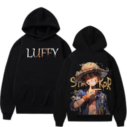 2026 New One Piece Anime Luffy Printed Hoodie Sweatshirt Men's and Women's Hoodie Men's Tops Sports Hoodie Harajuku Y2K Hoodie