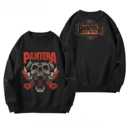 Hot PANTERA Band Snake Python Round-neck Pullover Men's Fall/winter American High Street Retro Top
