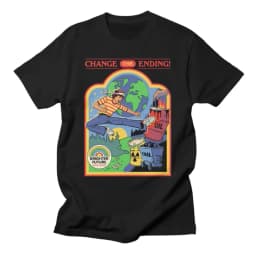 Classic Simple Cartoon Anime American Illustration Casual T-shirt Luxury Brand for Men and Women Top 2026 New