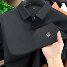 Golf men's polo shirt short sleeved brand fashionable printed top summer new comfortable breathable casual sports collar T-shirt