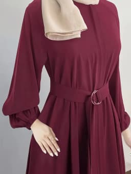 2026 Casual and Elegant Style, Solid Color Long-Sleeved Loose and Comfortable Dress Long Skirt, Suitable for Daily Travel