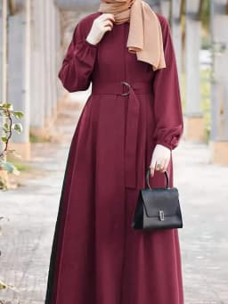 2026 Casual and Elegant Style, Solid Color Long-Sleeved Loose and Comfortable Dress Long Skirt, Suitable for Daily Travel