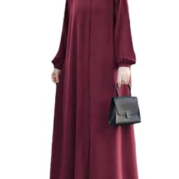 2026 Casual and Elegant Style, Solid Color Long-Sleeved Loose and Comfortable Dress Long Skirt, Suitable for Daily Travel