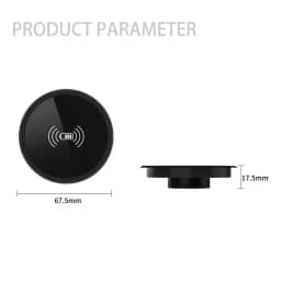 Embedded Wireless Charger for 58mm Hole Hidden Fast Charging For iPhone 17 16 15 14 13 12 Pro Max Phone Charge for Samsung S25