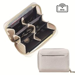 Mini Credit Card Wallet ID Card Holder, Unisex Small Wallet, Thin Zippered Short Coin Purse