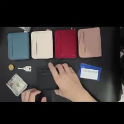 Mini Credit Card Wallet ID Card Holder, Unisex Small Wallet, Thin Zippered Short Coin Purse