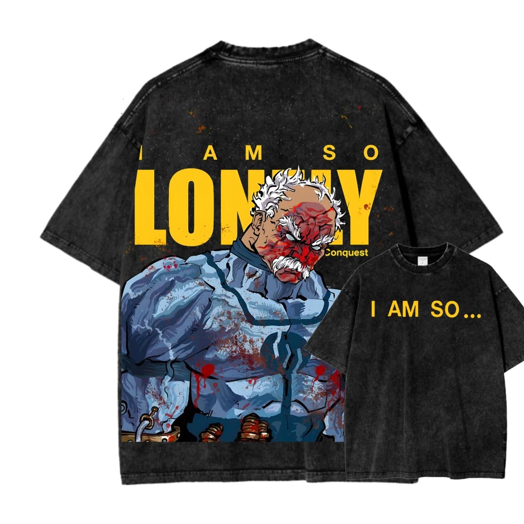 Unisex New Model Washed T-shirt Invincible Anime Lover Year round clothing personality Clothes Oversized high quality Breathable