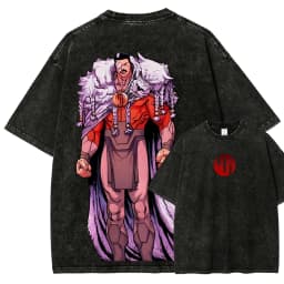 Unisex New Model Washed T-shirt Invincible Anime Lover Year round clothing personality Clothes Oversized high quality Breathable