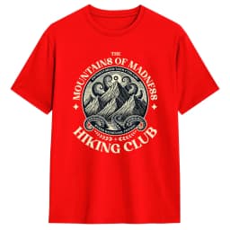 Mountains Madness Lovecraft Hiking and Cthulhu Miskatonic Pure Cotton T-Shirts for Men Summer Y2K Funny Casual Short Sleeve Tees
