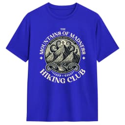 Mountains Madness Lovecraft Hiking and Cthulhu Miskatonic Pure Cotton T-Shirts for Men Summer Y2K Funny Casual Short Sleeve Tees