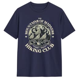 Mountains Madness Lovecraft Hiking and Cthulhu Miskatonic Pure Cotton T-Shirts for Men Summer Y2K Funny Casual Short Sleeve Tees