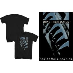 Nine Inch Nails NIN Box Logo Print Cotton T-Shirt Industrial Metal Band Unisex Short Sleeve Tee