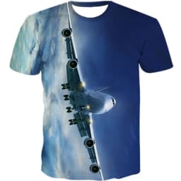 Cool 3D Printed Fighter Aircraft T-shirt Men's Summer Airplane Fans Casual Sports Fitness Tees Tops Short Sleeves T Shirts