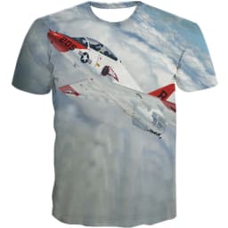 Cool 3D Printed Fighter Aircraft T-shirt Men's Summer Airplane Fans Casual Sports Fitness Tees Tops Short Sleeves T Shirts