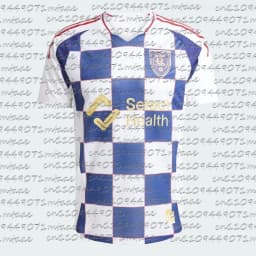 Real Salt Lake 2025/26 Away Soccer Jersey MLS Men's Football Shirt Fan Version Blue White Checkerboard Pattern Kit