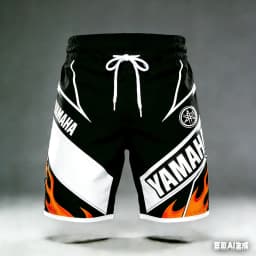 2026 Summer New Yamaha White Fashion Sports Outdoor Fitness Shorts, Men Women Large Casual Motorcycle Riding Shorts